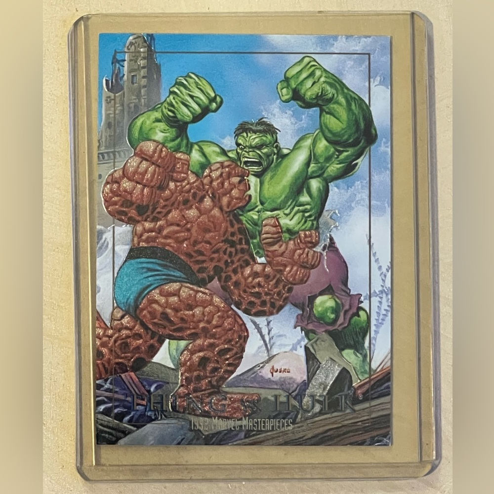 Thing vs Hulk 1992 Skybox Card